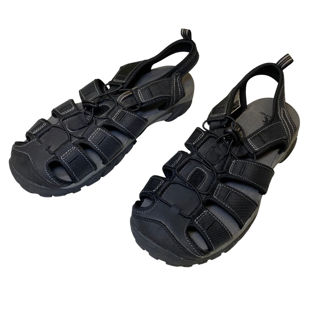 Gotcha Bradley Mens Sport Sandals Black Hiking Fisherman Size 12 HC4383M-002‎